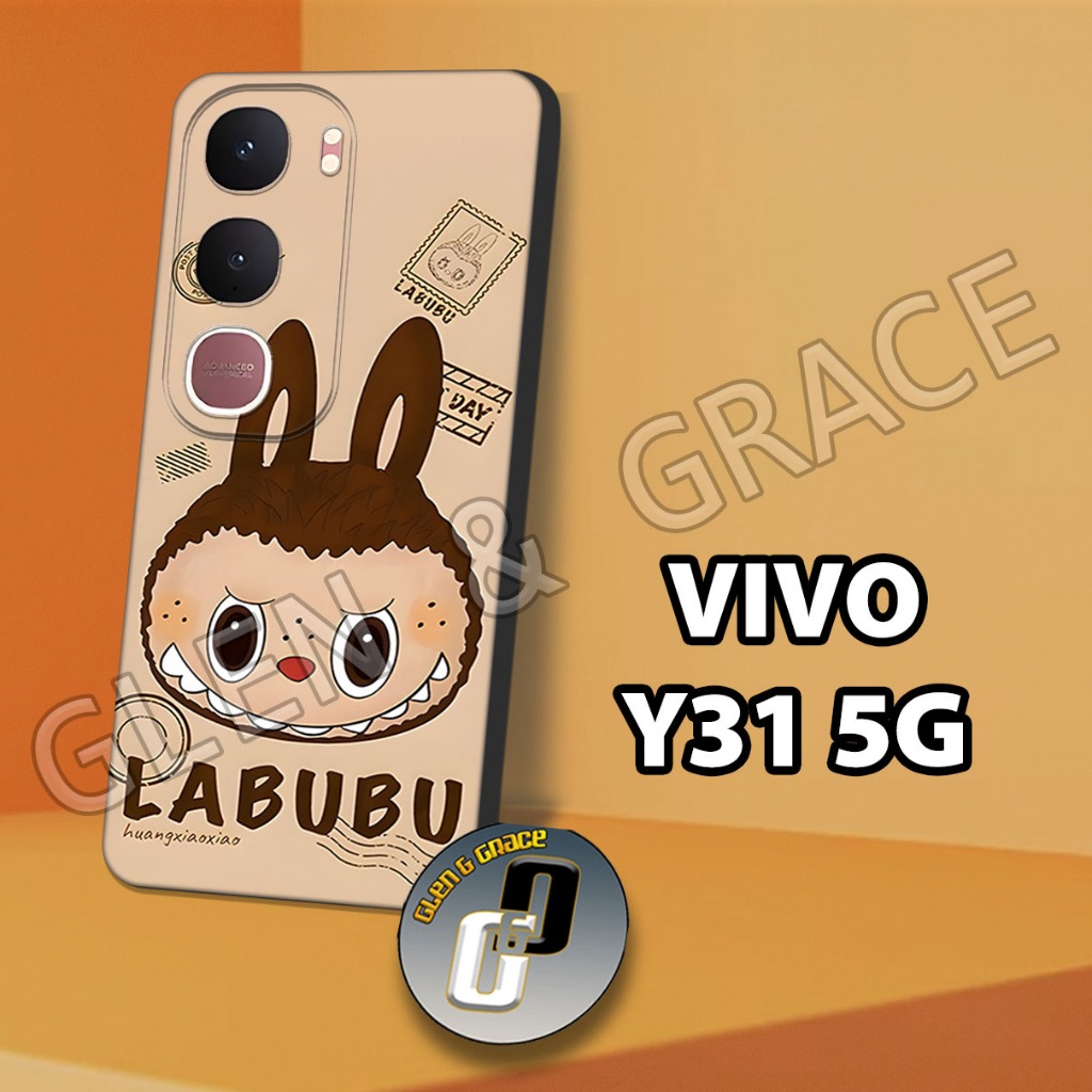 G57 - softcase procamera vivo y31 5g ล่าสุด cartun motif เคสแฟชั่นวัสดุยาง - เคสป้องกัน -