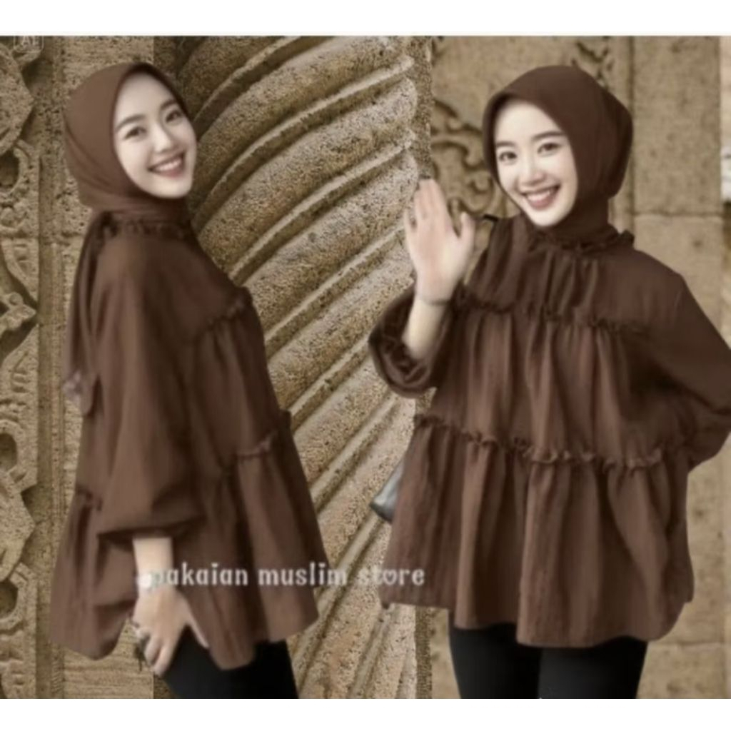 ราคาซ้ํา!! ALYSA BLOUSE เสื้อท็อปผู้หญิง THE LATEST