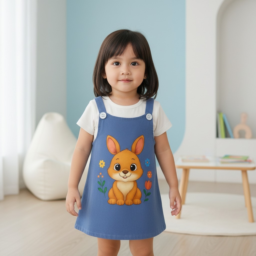 YUFFIE - ชุดเดรสอารอนน่ารักสําหรับเด็กผู้หญิงอายุ 1-8 ปี 4441