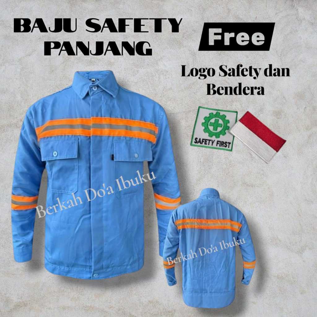 เสื้อ KEMEJA Safety WEARPACK - เสื้อเซฟตี้ K3 - เสื้อทํางาน - เสื้อโครงการ - Safety Wearpack - สีส้ม