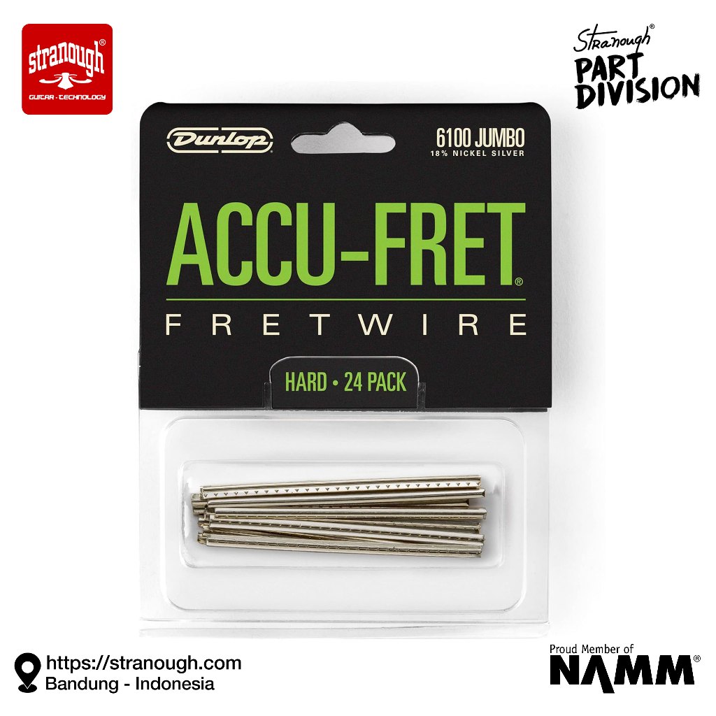 Jim Dunlop Accu Fret ® 24 แพ็ค 6100 JUMBO Fretwires - 2.79mm