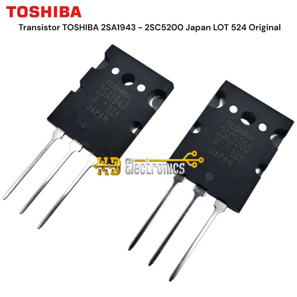 TOSHIBA 2SA1943 ทรานซิสเตอร์ - 2SC5200 Japan LOT 524 ของแท้