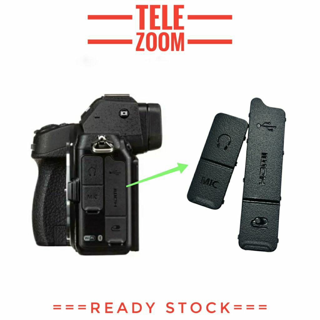 Z6 ฝาครอบยาง HDMI USB AV MIC Nikon Z5 Z6 Z7 Z6ii Z7II Mark II 2 ยางด้านข้างพอร์ตกล้อง Nikon Z5 Z6 Z7