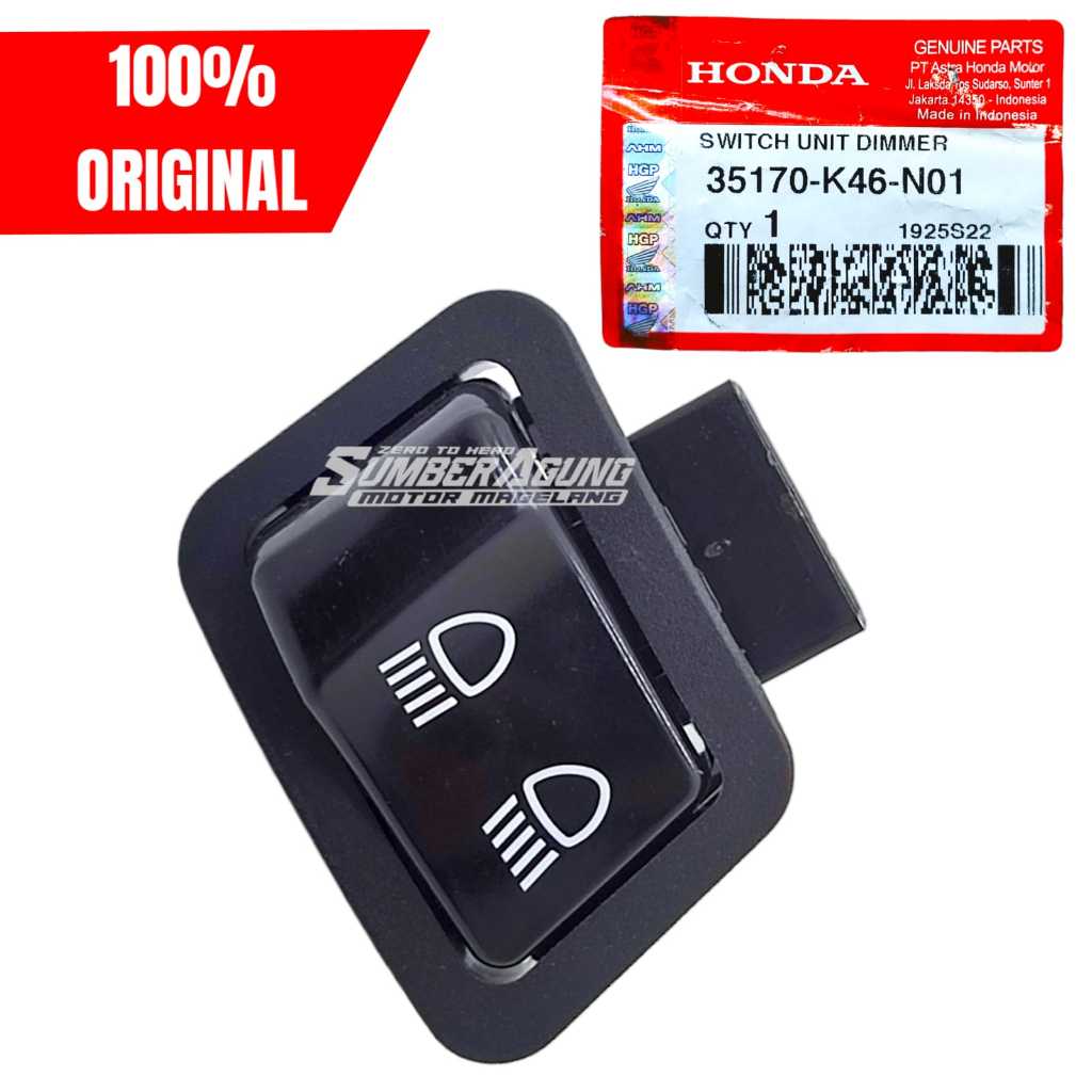 TOMBOL DIMMER สวิตช์ปุ่ม FAR NEAR VARIO 110 LED ORIGINAL AMM 35170-K46-N01