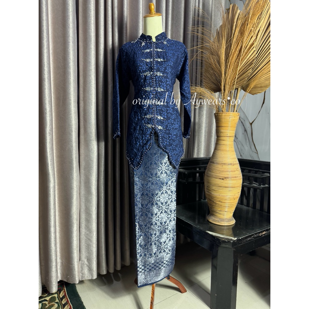 Aywears • (สีใหม่) Set Kebaya Fukuro jaquar Maura Busui / kebaya songket party maura busui เลื่อม
