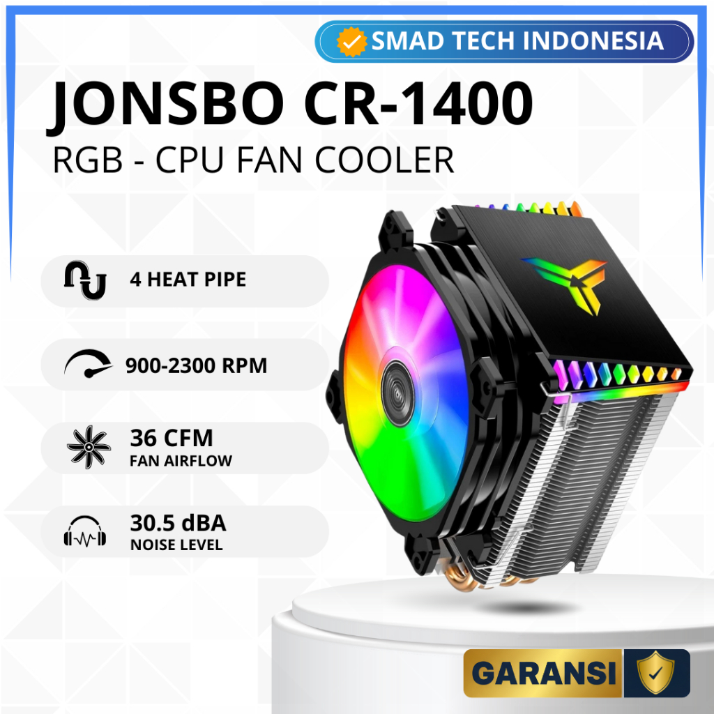CPU Cooler Jonsbo CR-1400 พัดลม CPU ระบายความร้อน HSF RGB CR1400 ฮีทซิงค์