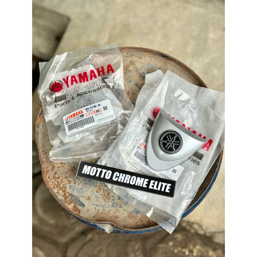 ด้านหน้า PANEL โลโก้ EMBLEM SILVER TIE YAMAHA FIZR VEGA R OLD FORCE FOS FIZ R F1ZR F1Z R ORIGINAL YG