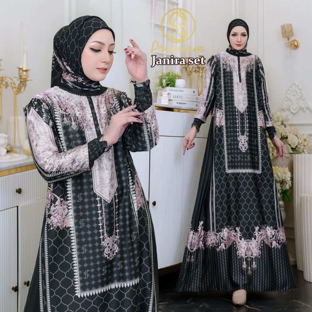 Janira Premium Syari Gamis Set By Soekha Premium / Modern Syari Gamis / Syari Gamis สวยงาม / หรูหรา 
