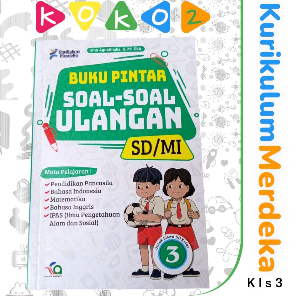 SMART BOOK OF ELEMENTARY SCHOOL/MI เกรด 3 REVIEW QUESTIONS INDEPENDENT CURRICUM CAHAYA AGENCY B5
