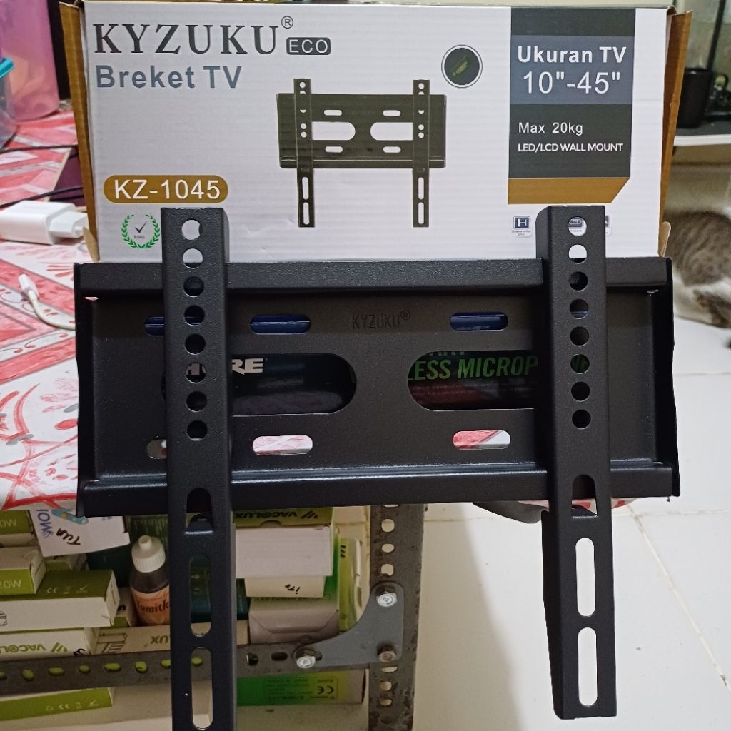 Kyzuku KZ 1045 ตัวยึดทีวีแบบแบน 10-45 นิ้วตัวยึดแบนโทรทัศน์