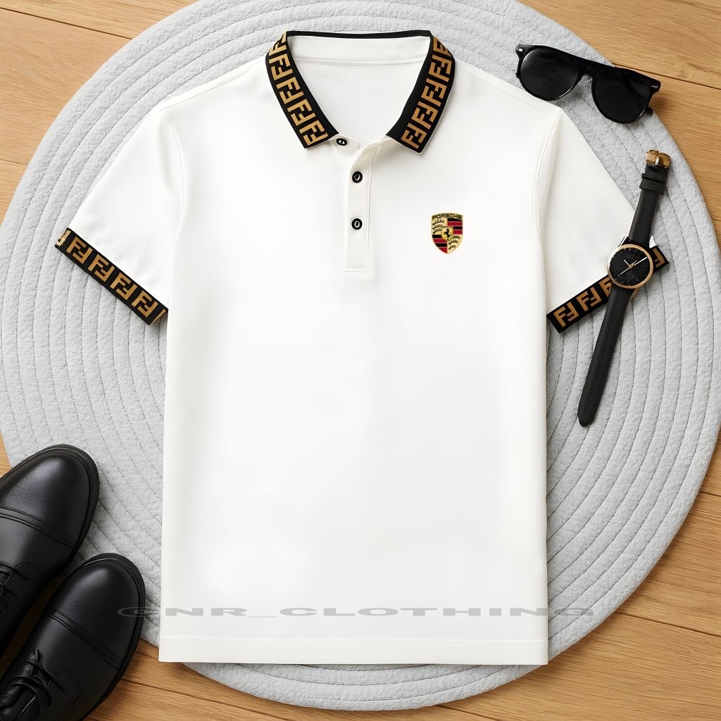 ADULT MENS COLLAR T-SHIRT / เสื้อโปโลผู้ชาย SHORT-SLEEVED WITH THE LATEST COMBINATION COLLAR MOTIF P