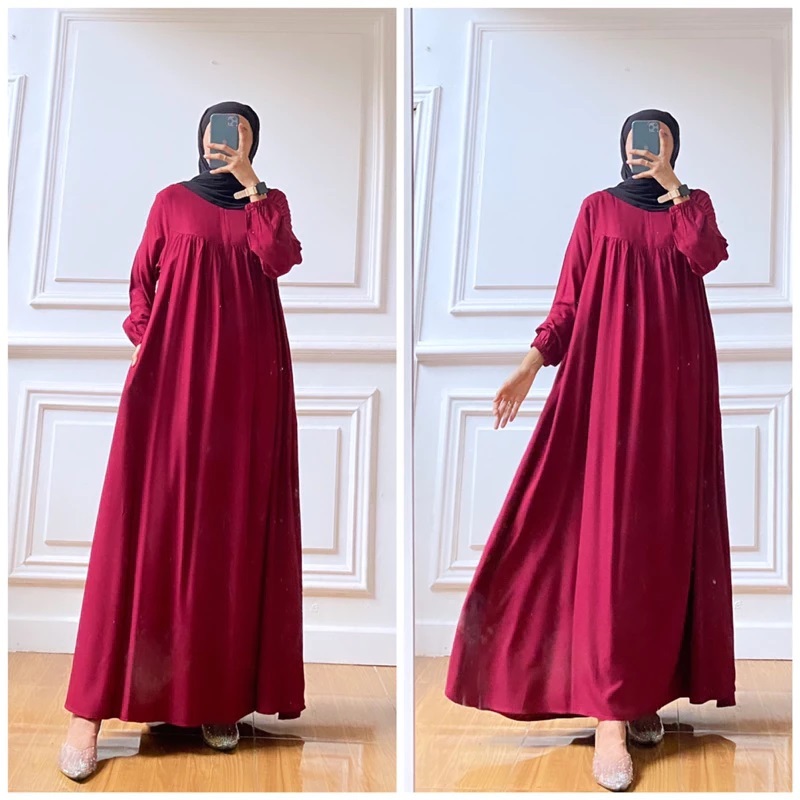 HalwaDress Twill Premium Busui Friendly Gamis Dress ล่าสุดอินเทรนด์ Eid Is Study Group Casual FT