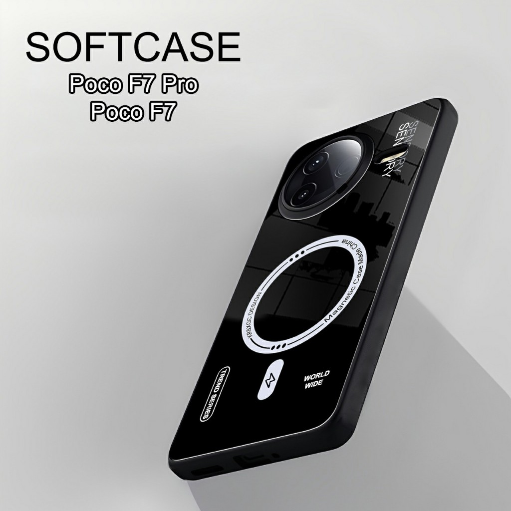 เคส Poco F7 5G | Poco F7 Pro Softcase BLACK CAMERA PROTECTION Casing Case Hp Poco F7 5G | Poco F7 Pr