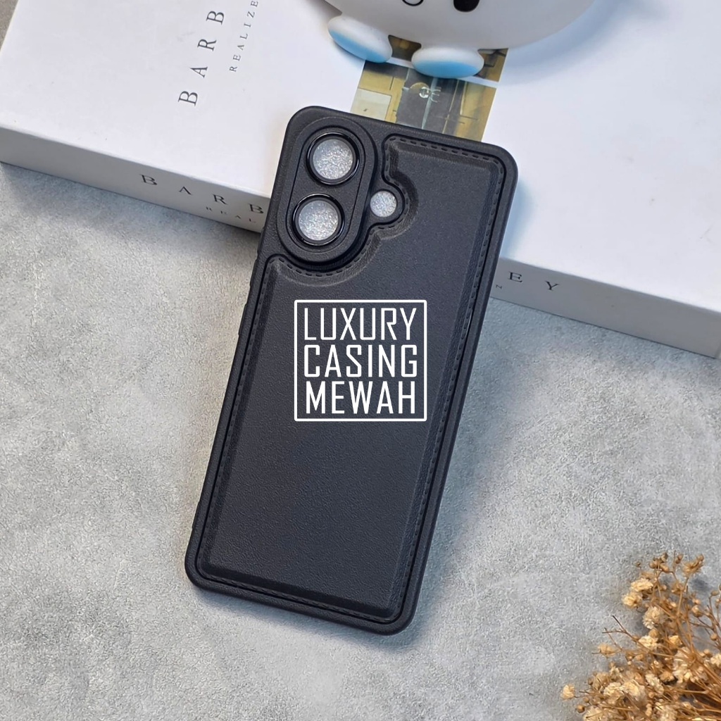 เคสหนังสีดําหรูหราระดับพรีเมียม Vivo V60 Lite Vivo V60