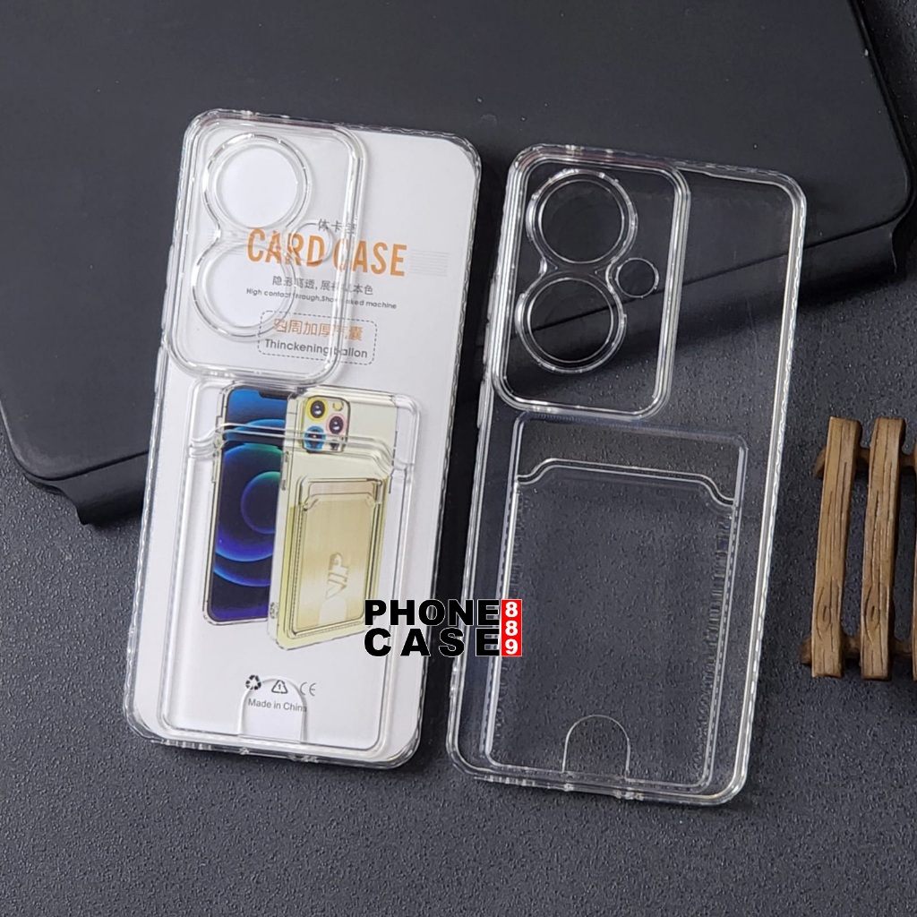 OPPO A6 PRO CLEAR CASE ช่องใส่การ์ด SOFT CASE WALLET OPPO A6 PRO