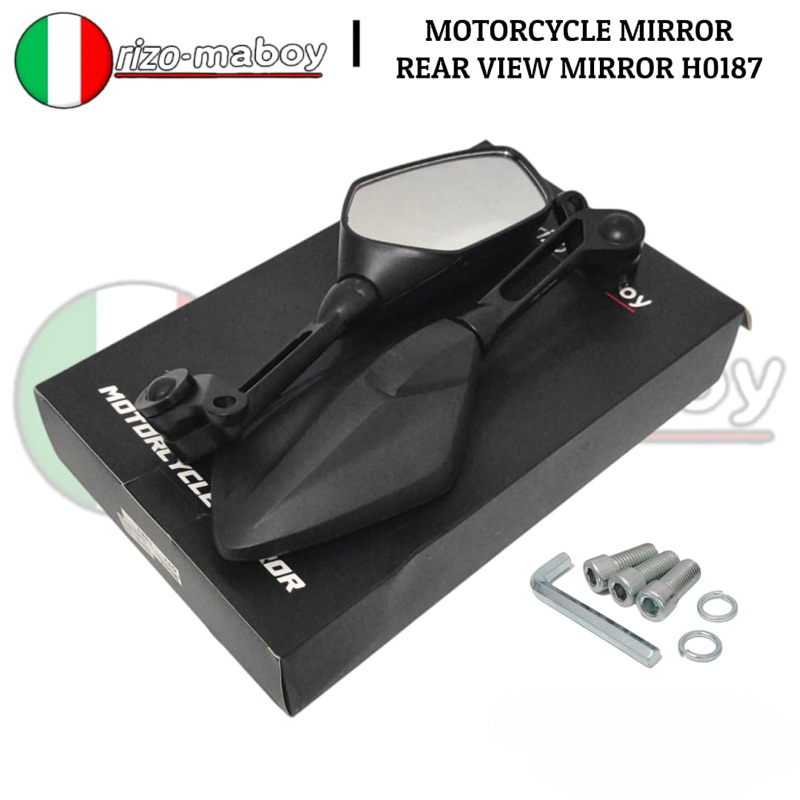 Rizo-maboy Racing - Vario Rizo-maboy Black Series กระจกสีขาว Type H0187