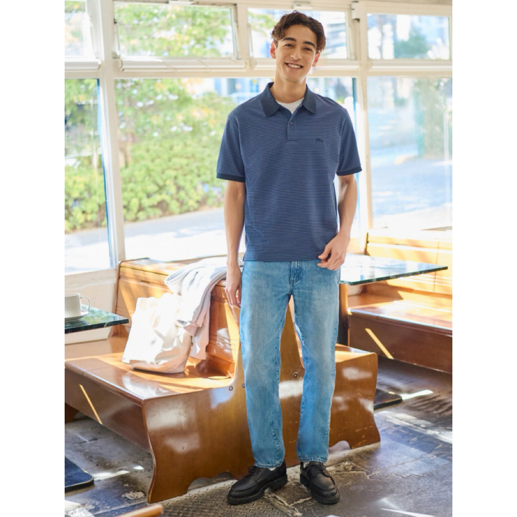 Uniqlo x JW Anderson Original Oendek Sleeve Striped Polo Shirt/Uniqlo x JW Anderson Poloshirt