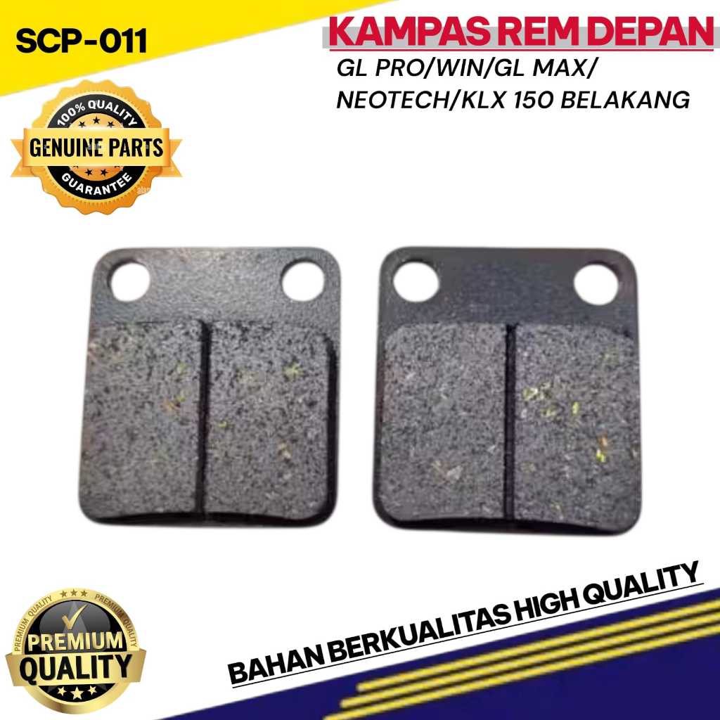 Dispad Brakepad ผ้าเบรคหน้า GL PRO WIN GL MAX NEOTECH KLX150 REAR nathan55