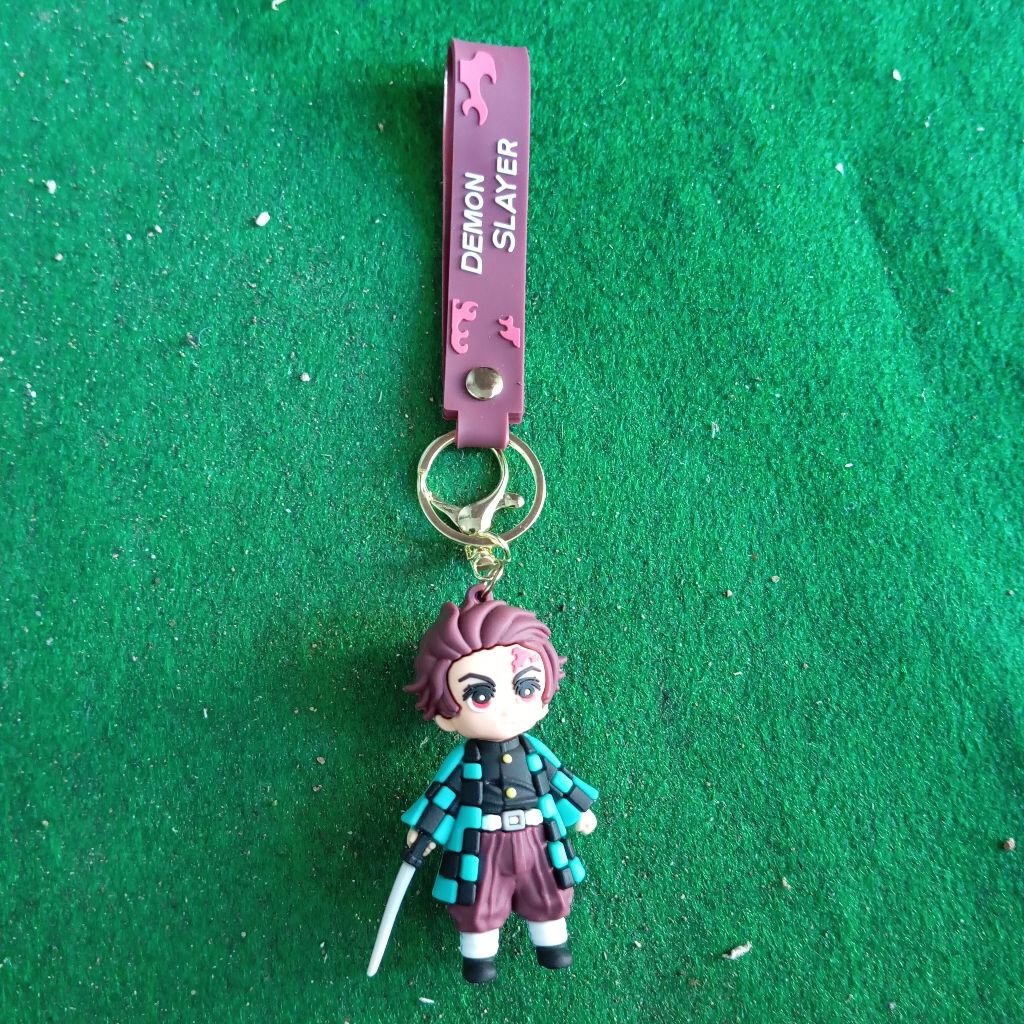 GANTUNGAN Tanjiro kamado demon slayer Kimetsuไม่มีYaibaพวงกุญแจ