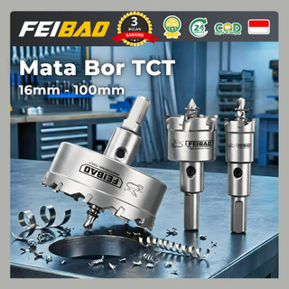 FEIBAO Mata Bor Hole Saw Pelubang Besi & Aluminium | Ukuran 16–100mm Tajam, Awet & Presisi Tinggi