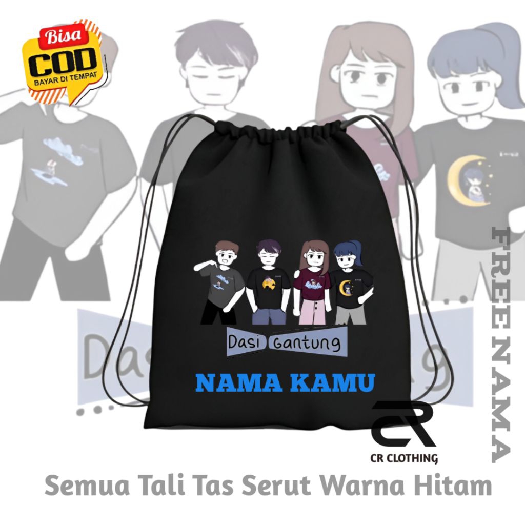 Unisex Drawstring Bag String Bag Hanging Tie