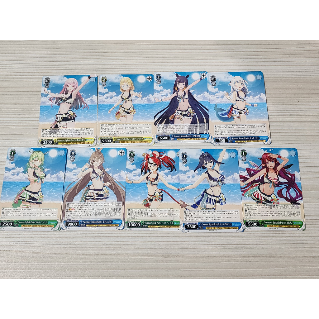 Hololive Summer Collection WeissSchwarz Hololive EN Myth Promil N Mori calliope Amelia Watson Ninoma