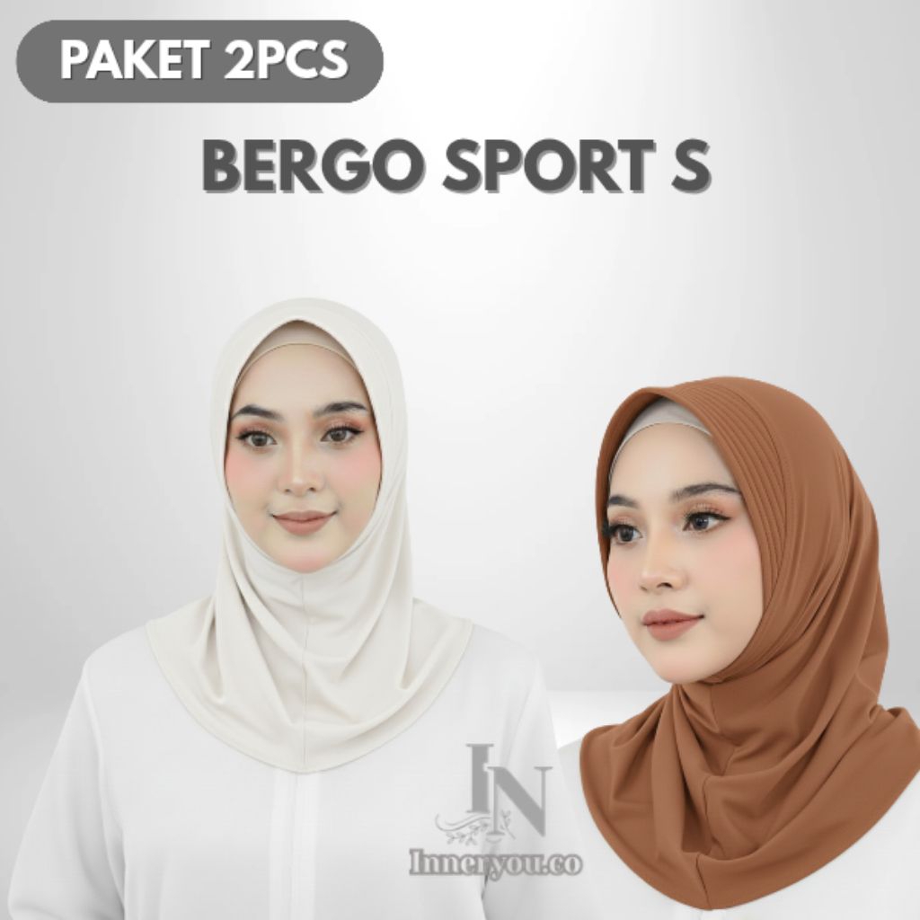 SPORT HIJAB S 2 ชิ้น - เสื้อแจ็คเก็ตกีฬา INSTANT HIJAB SIZE S