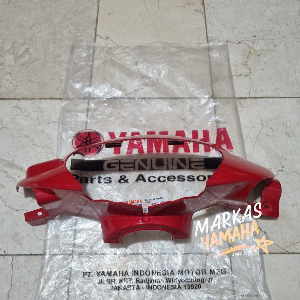 MERAH Original Yamaha Mio Sporty Old Headlight Cover Red Chili Color 5TL-F6143-00-P0