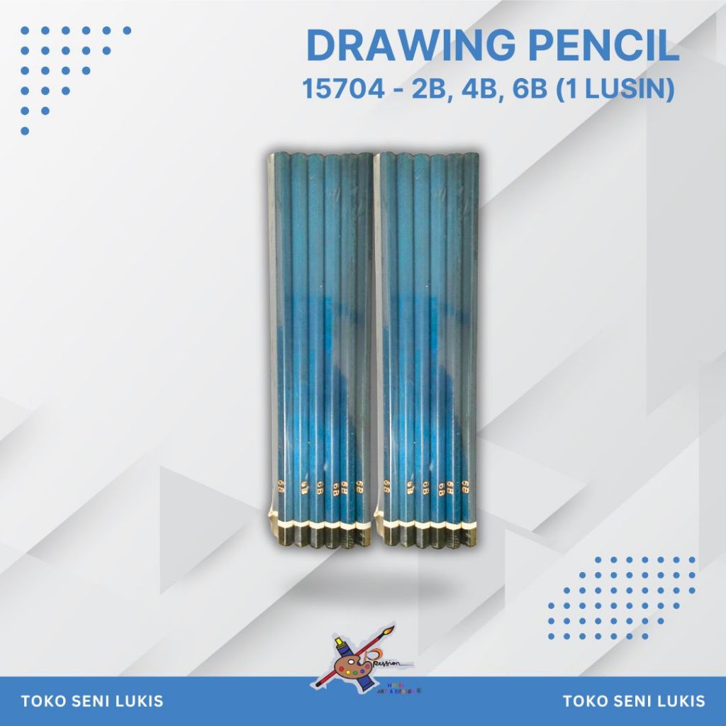 XPRESSION BLUE BLACK DRAWING PENCIL - 15704 (2B, 4B, 6B)