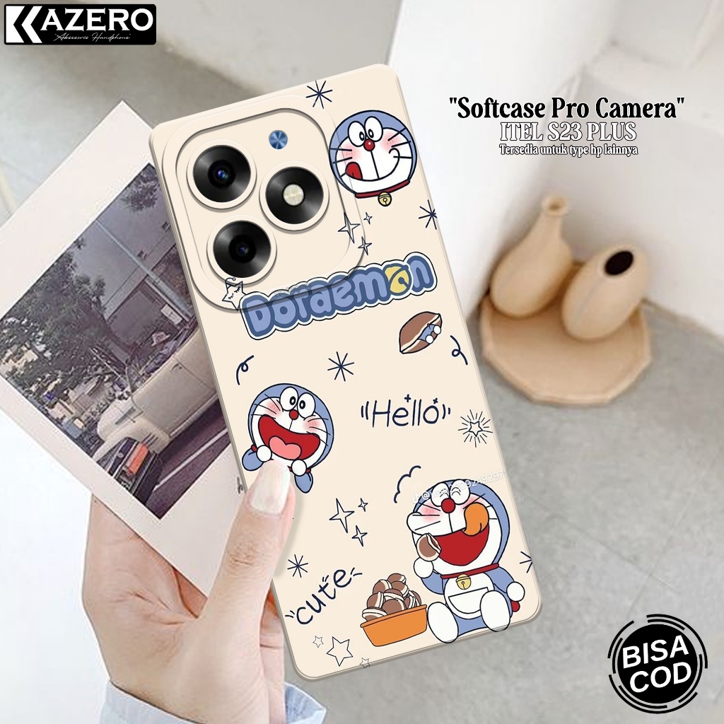 เคสโทรศัพท์ HP KAZEERO ITEL S23 PLUS - เคสแฟชั่นการ์ตูน - เคส ITEL S23 PLUS Softcase - กล้อง Pro - T