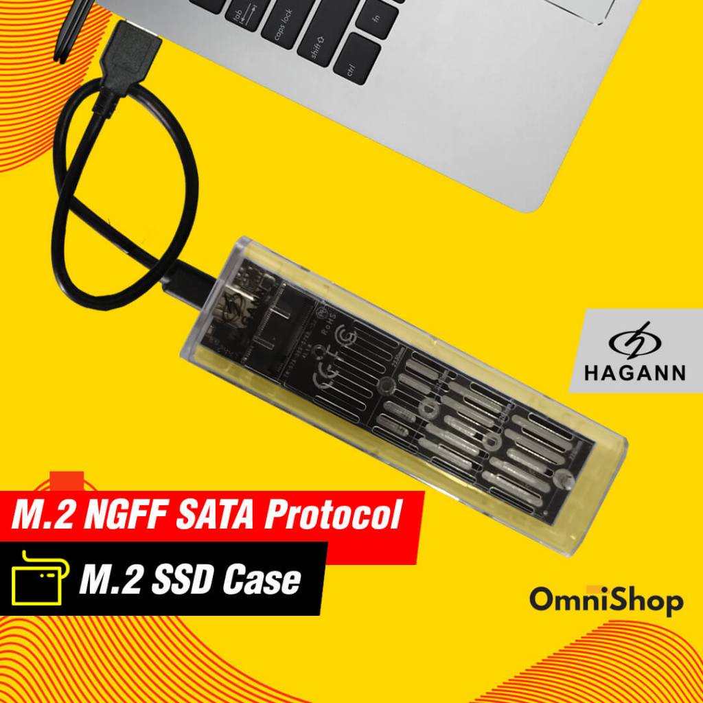 HAGANN HDA-E43 SSD M.2 NGFF เคสภายนอก SATA USB 3.1 Type C รับประกัน 1 ปี