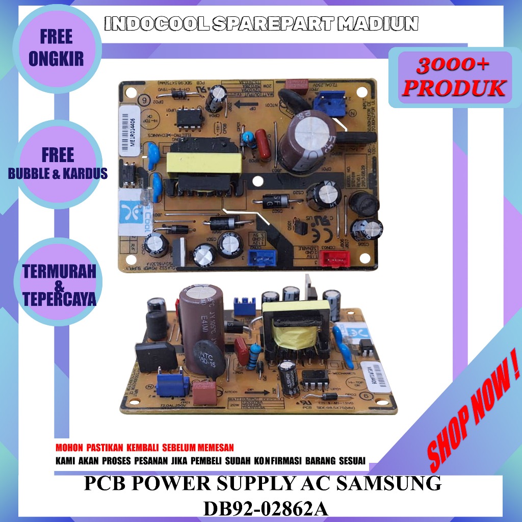 MACS POWER SUPPLY AC / โมดูล / PCB POWER SUPPLY AC SAMSUNG DB92-02862A