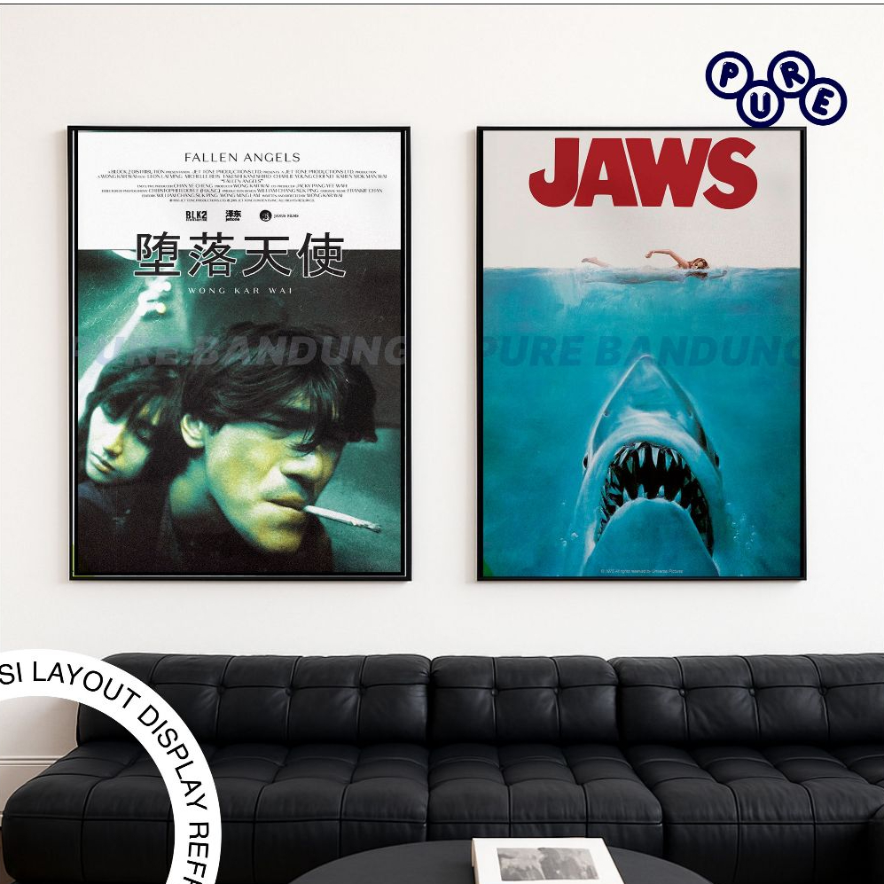 PURE BANDUNG – โปสเตอร์ภาพยนตร์ Fallen Angels & JAWS | โปสเตอร์ภาพยนตร์วินเทจ Fallen Angels 1995 | H