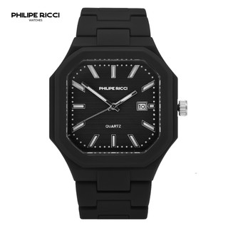 PhiLipe Ricci Jam Tangan Pria Analog Hitam Terbaru Keren Stylish Kekinian Original H001 Men Watches