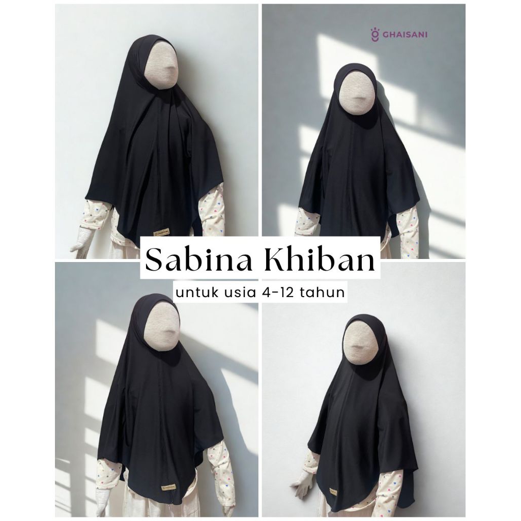 Khiban Girls 4-12 Years Old Khimar Bandana Children