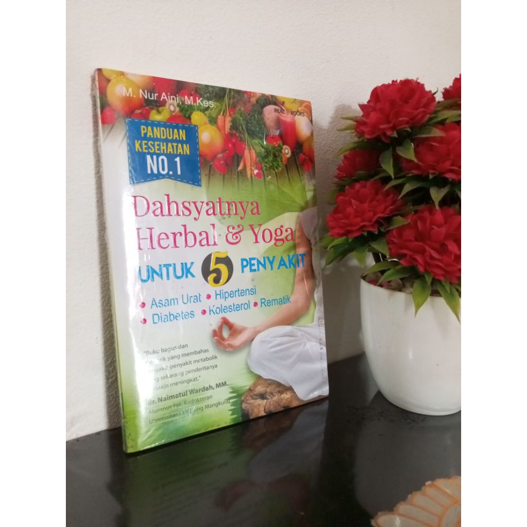 หนังสือต้นฉบับ - ความอุดหนุนสุขภาพ NO. 1, THE POWERFUL HERBAL & YOGA สําหรับ 5 DISEASES, gout, ความด