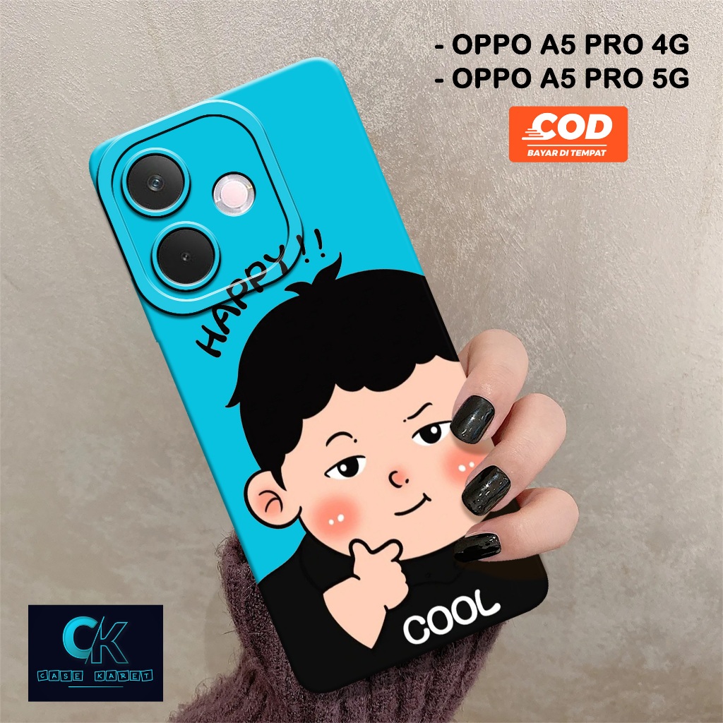 HP เคส OPPO A5 PRO 4G / A5 PRO 5G 2025 ใหม่ล่าสุด - เคสแฟชั่นการ์ตูน - เคสยาง - เคส OPPO A5 PRO 4G /