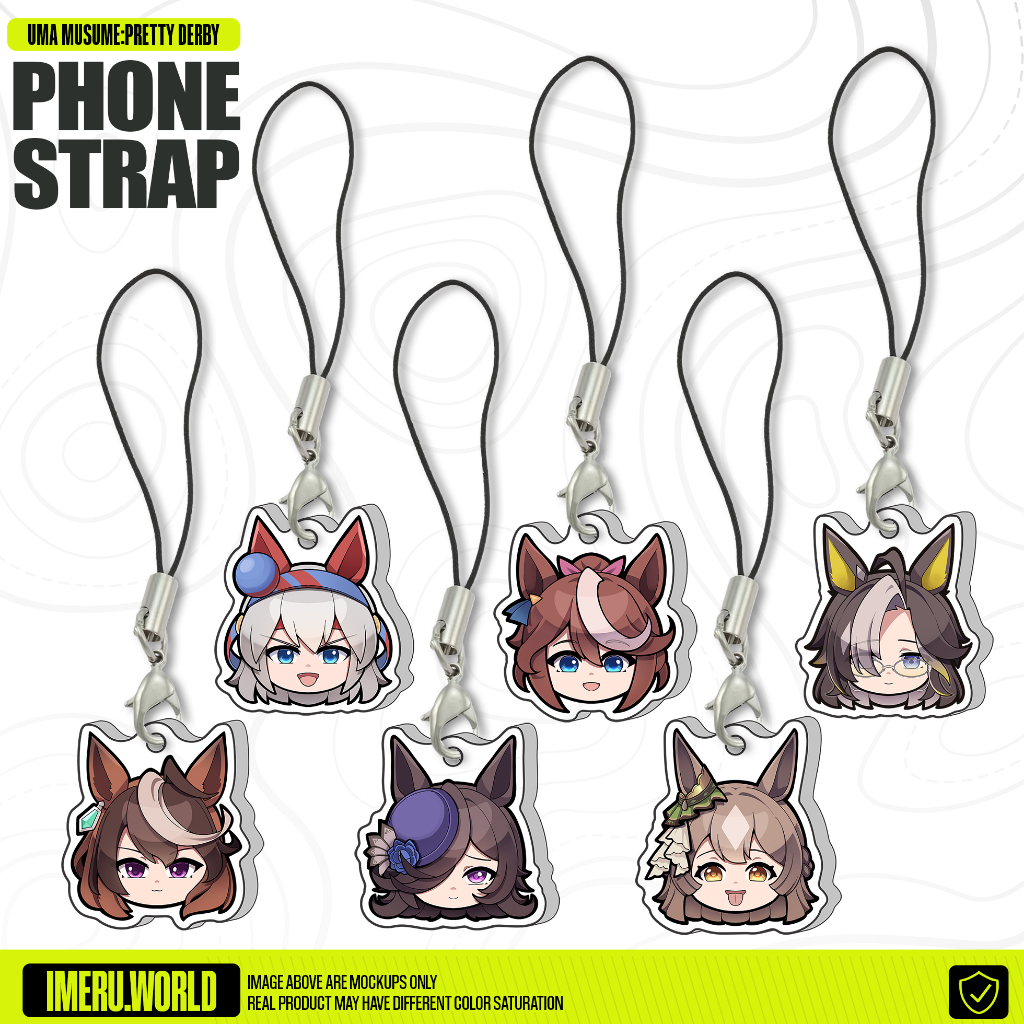 GANTUNGAN HP Phone Strap Uma Musume: Pretty Derby Series 2 Tamamo Cross Rice Shower Anime Phone Holder By IMERU World