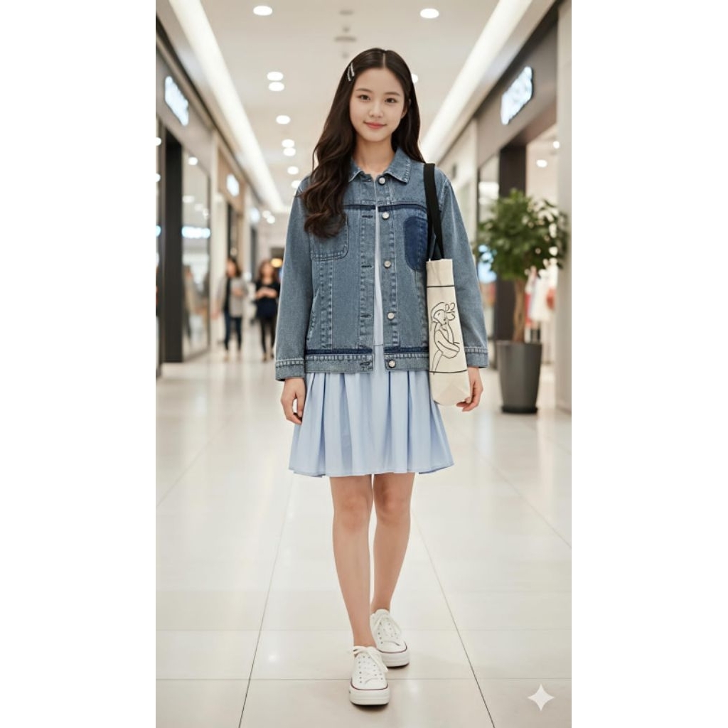 KATUN DV-038 นําเข้า 2IN1 ชุดสําหรับสาว AGED 6-13 ปีสั้น-SLEEVED COTTON DRESS WITH RAMPLE LONG SKIRT