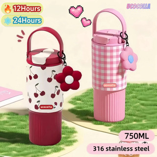 UCOCOLLA COD Tumbler Stainless SUS 316 750ml Vacuum Portable/ Thermos Botol Minum Besar 26oz Tahan Panas Dingin 24 Jam