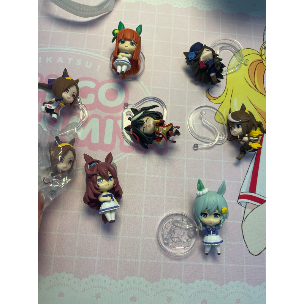Uma Musume สวย Derby Mini Stand หลวม Tokai Teio Rice Shower Seiun Sky Silence Suzuka Kitsan Black Sa