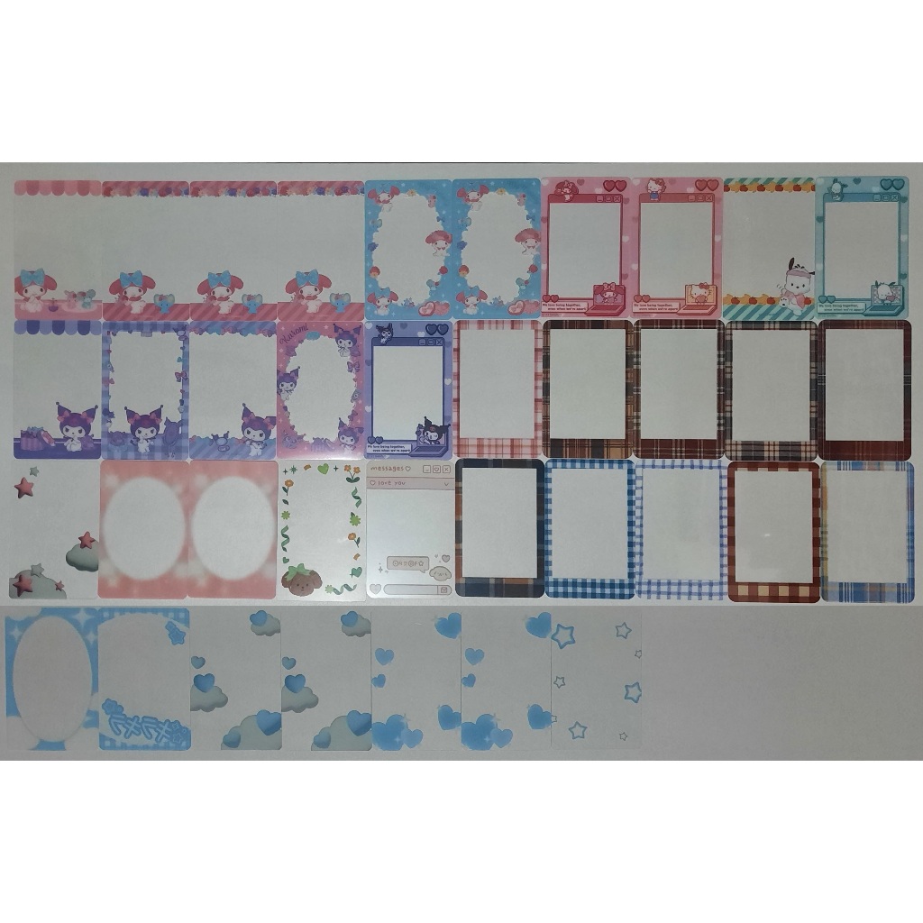 [ใหม่] Sharing PC/Photocard Frame Official Sanrio Daiso Sooang Okiki Kuromi Pochacco Cinnamoroll My 