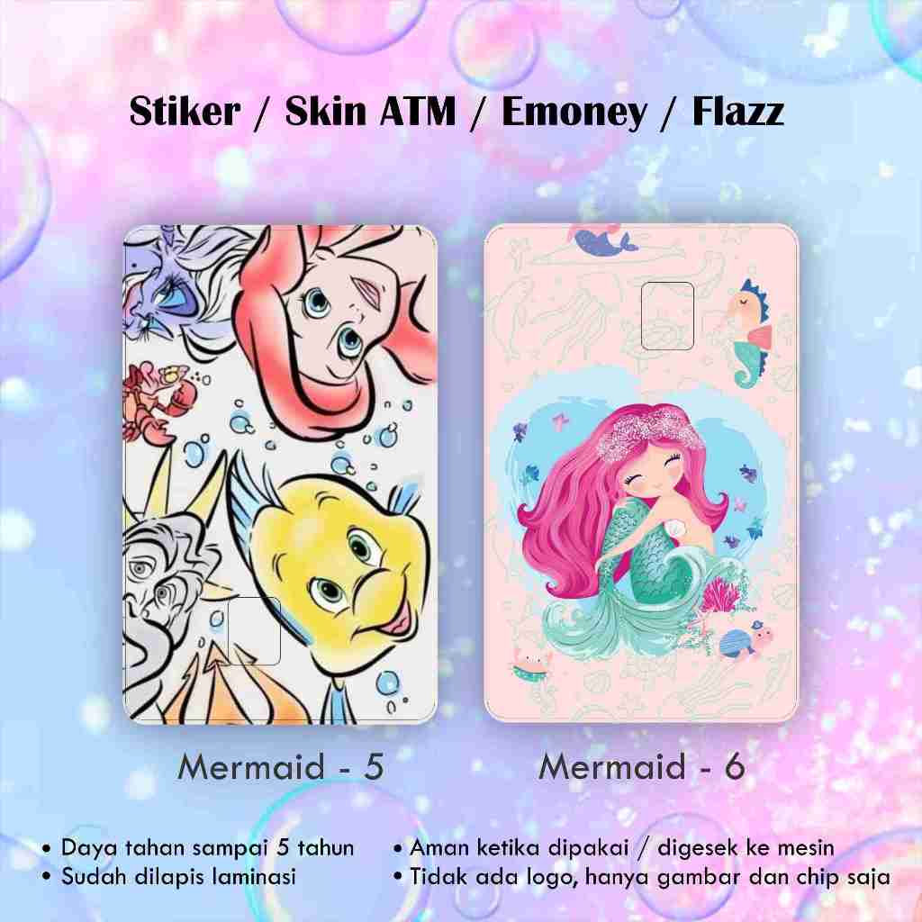 สติ๊กเกอร์ ATM นางเงือก / การ์สกิน / ผิว