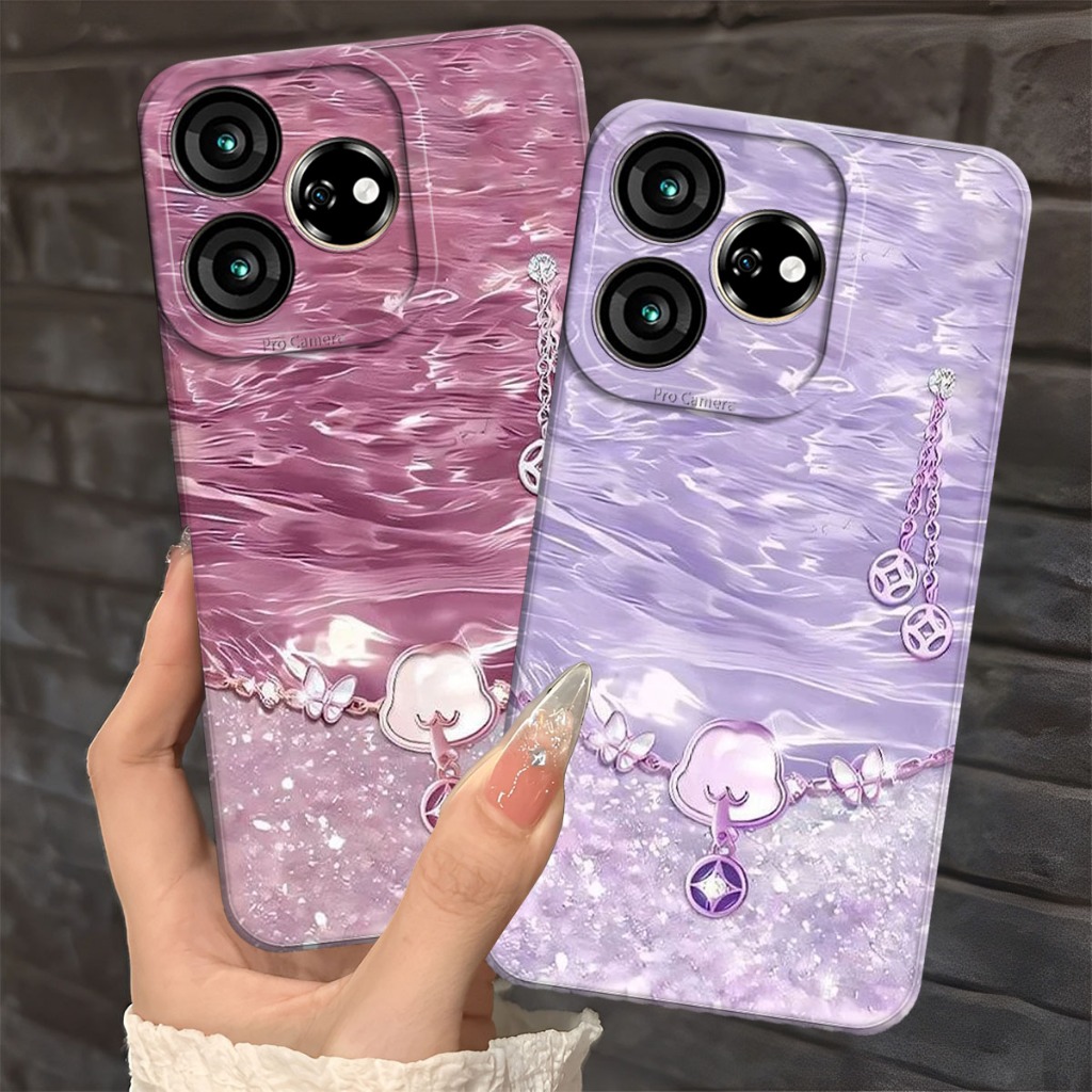 (FA-01) ZTE V50 DESIGN V60 DESIGN V70 DESIGN Softcase Procamera Silicon Case beuatiful Silicon motif