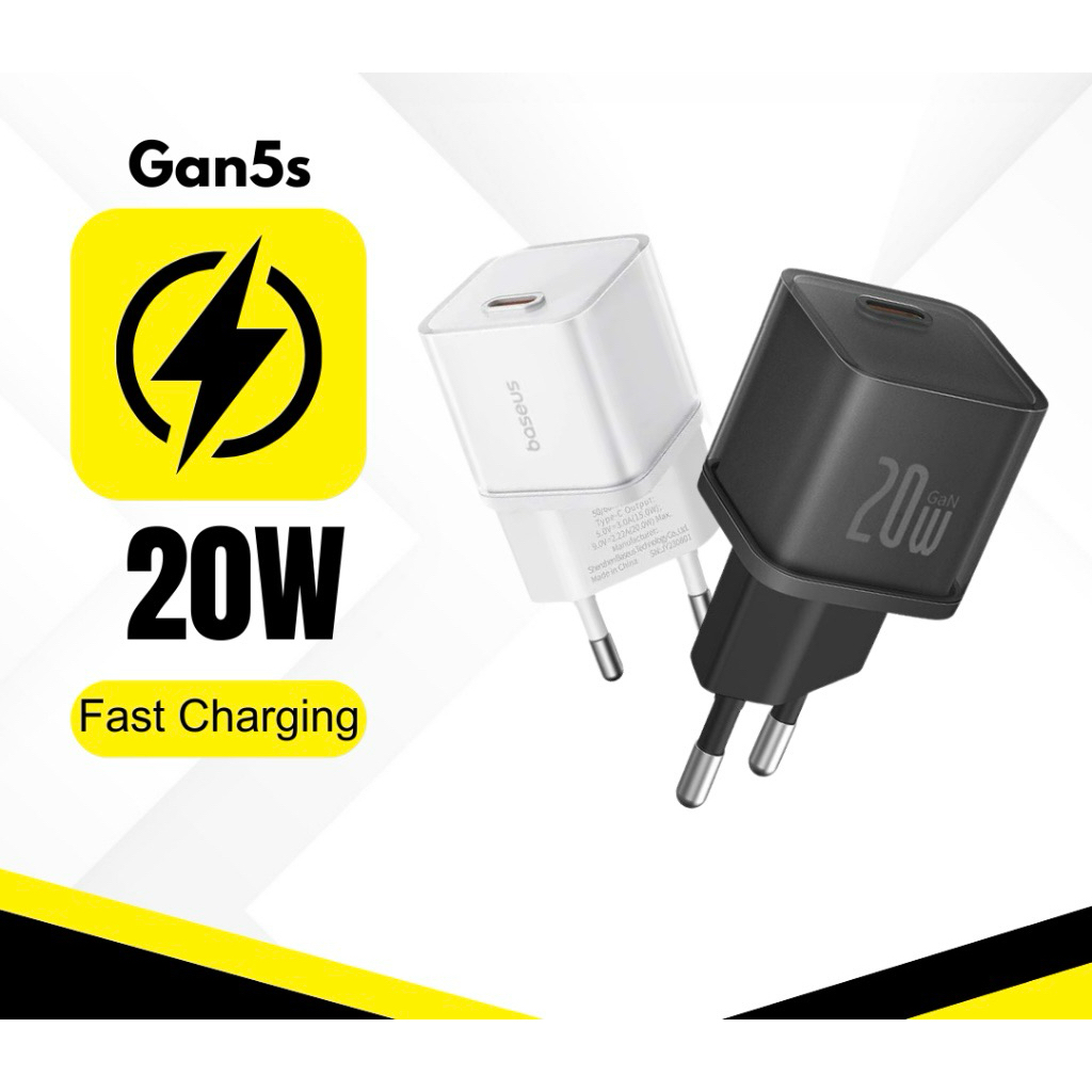 Baseus Adaptor Gan 5 Fast Charger/Adapter
