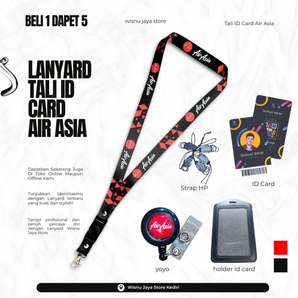 AIR ASIA ID CARD LANYARD