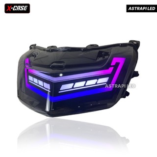 Lampu Stop RGB App Nmax Old Stoplamp Fullset X-Case