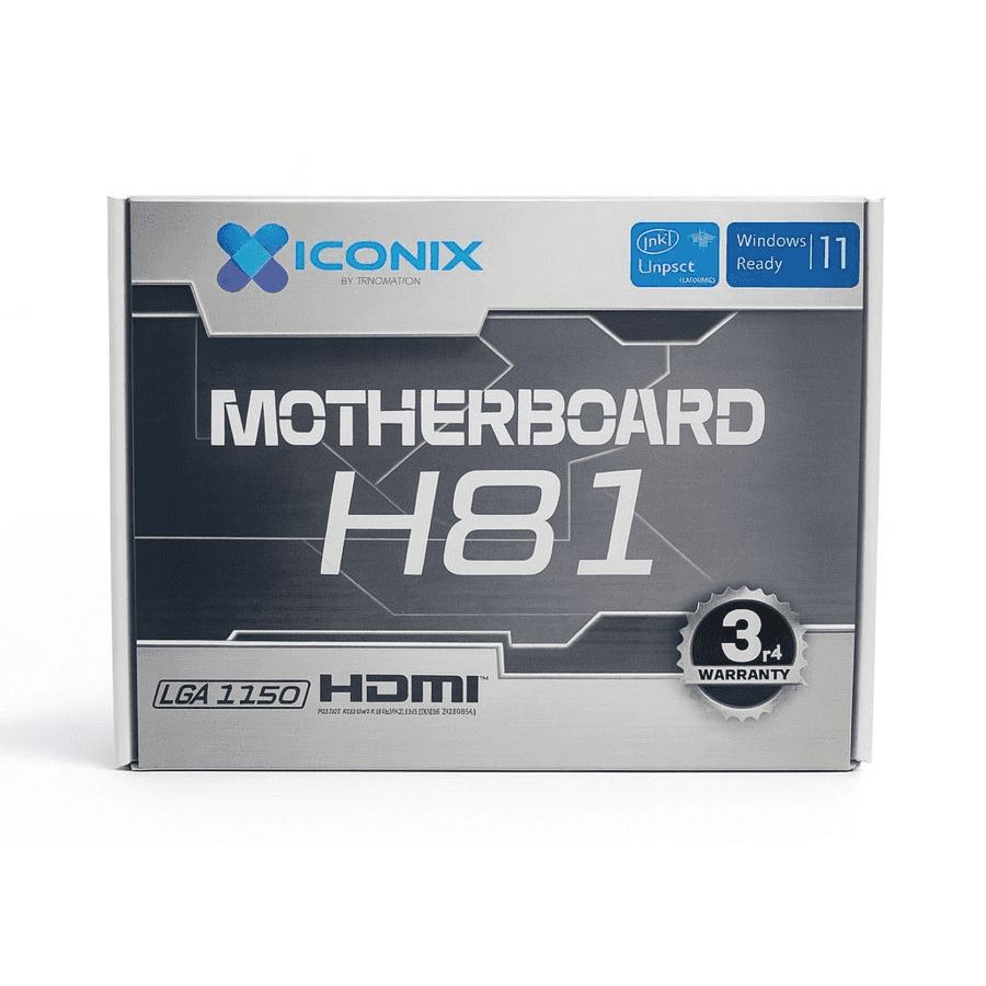 ICONIX H81 NVME ซ็อกเก็ต MOTHERBOARD LGA 1150