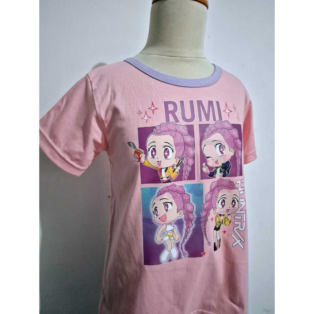 Hello Pyjamas - Huntrix Rumi Pink Star ชุดนอนเสื้อยืดเด็กผู้หญิง