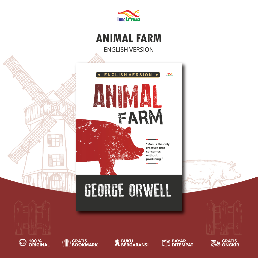 Animal Farm George Orwell นวนิยายเวอร์ชันภาษาอังกฤษ